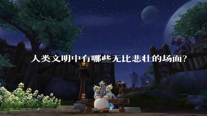 人类文明中有哪些无比悲壮的场面？