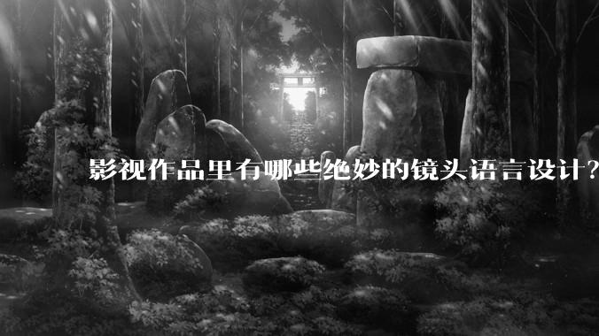 影视作品里有哪些绝妙的镜头语言设计？