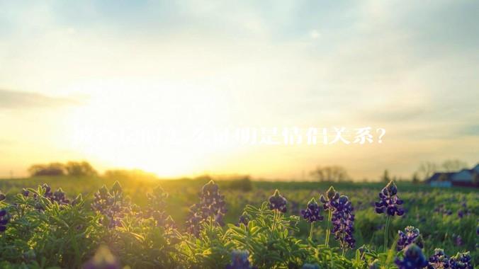 被查房时怎么证明是情侣关系？