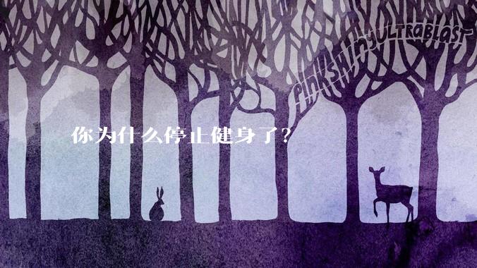 你为什么停止健身了？
